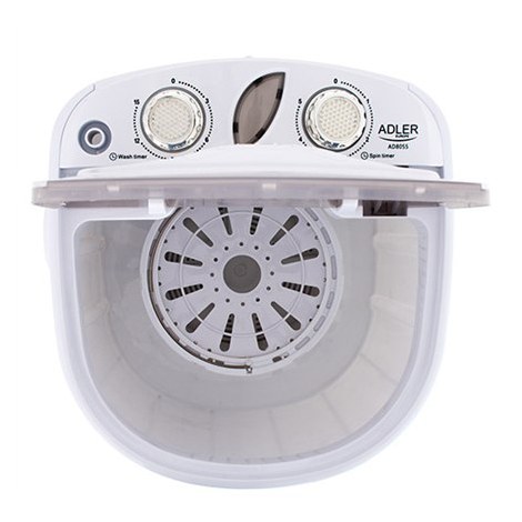 Adler | AD 8055 | Mini washing machine | Top loading | Washing capacity 3 kg | RPM | Depth 37 cm | Width 36 cm | White - 5